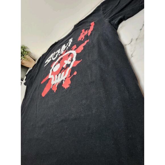 Sum 41 Band T-Shirt Black Skull Logo Size LARGE - Picture 8 of 10
